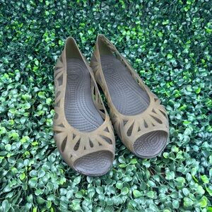 CROCS ADRINA III PEEP TOE JELLY SANDALS SIZE 7 WOMAN